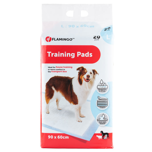 FLAMINGO TRAINING PAD BAMBOO PADU L 90X60CM 20PCS