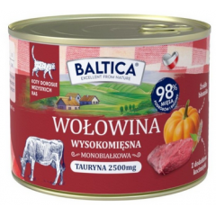 BALTICA KARMA MOKRA KOT DOROSŁY WOŁOWINA Z WĄTRÓBKĄ 185G