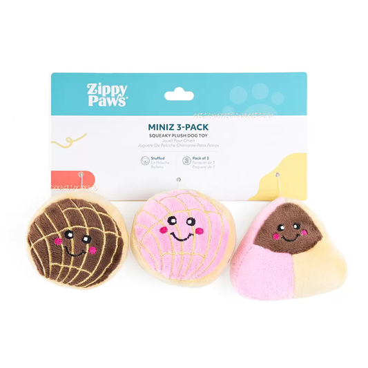 ZIPPY PAWS MINIZ 3PACK PAN DULCE