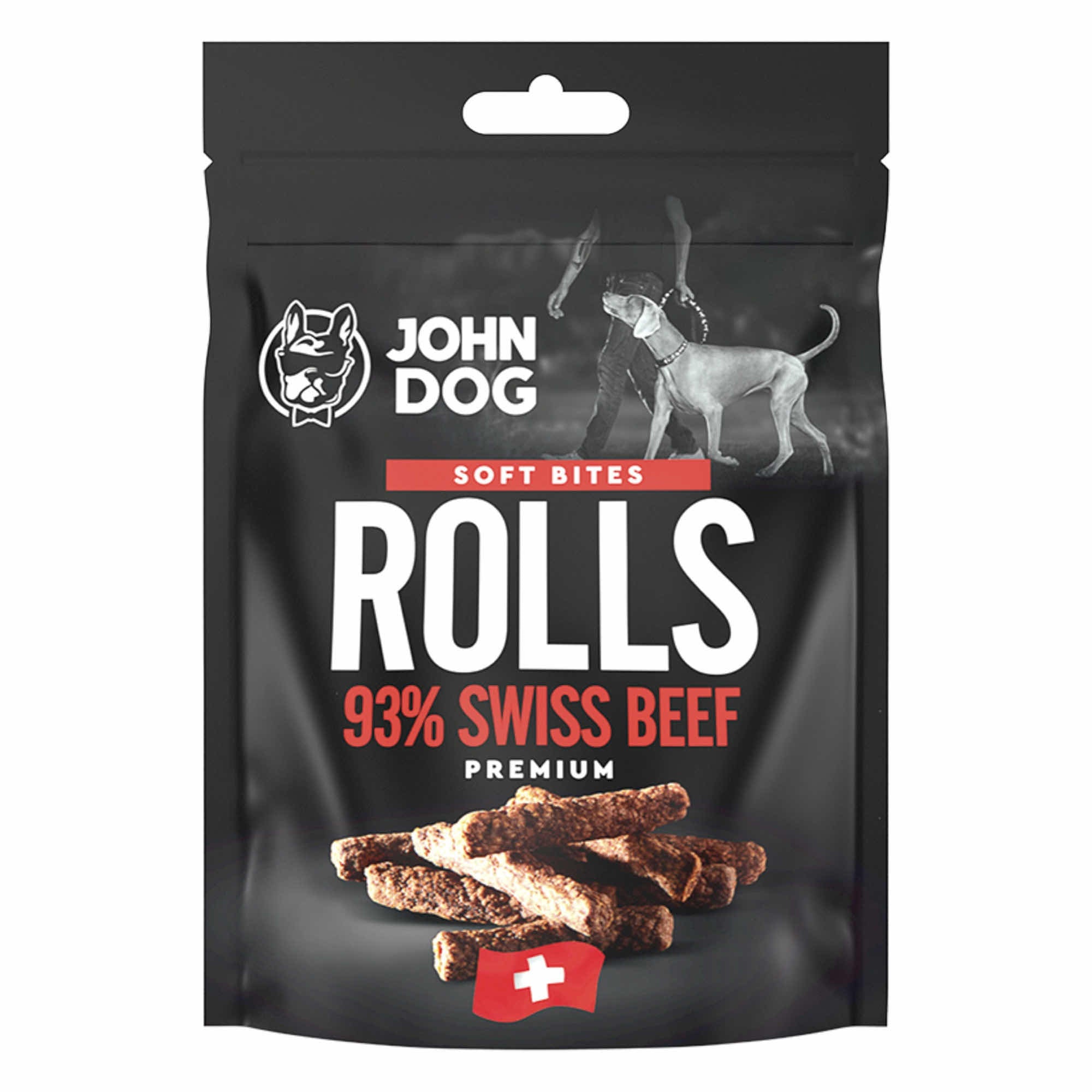 JOHN DOG PRZYSMAKI DLA PSA RURKI SOFT WOŁOWINA SZWAJCARSKA