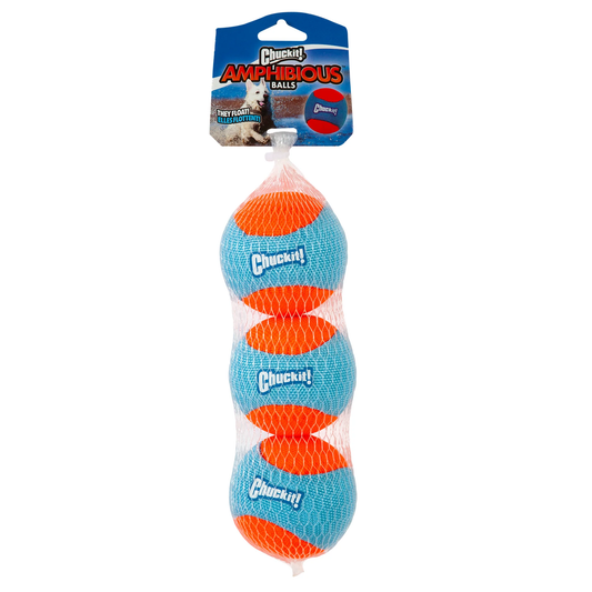 CHUCKIT AMPHIBIOUS BALLS 3 PACK – PIŁKI DO APORTOWANIA I ZABAWY W WODZIE