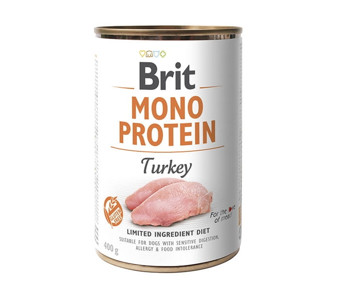 BRIT MONO MOKRA KARMA DLA PSA TURKEY 400G