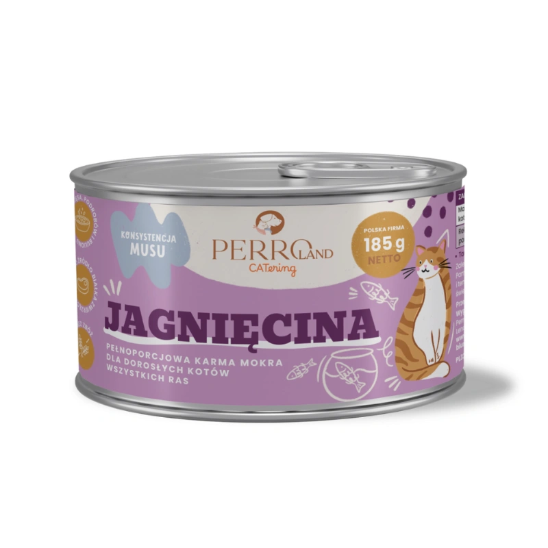 PERRO CATERING KARMA DLA KOTÓW JAGNIĘCINA 185G