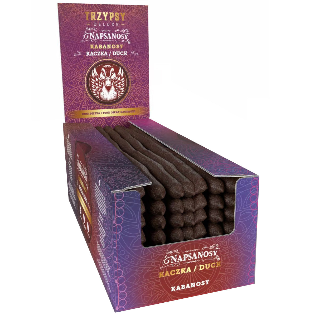 TRZYPSY NAPSANOSY PRZYSMAKI DLA PSA NA DŁUGO Z KACZKI 1SZT