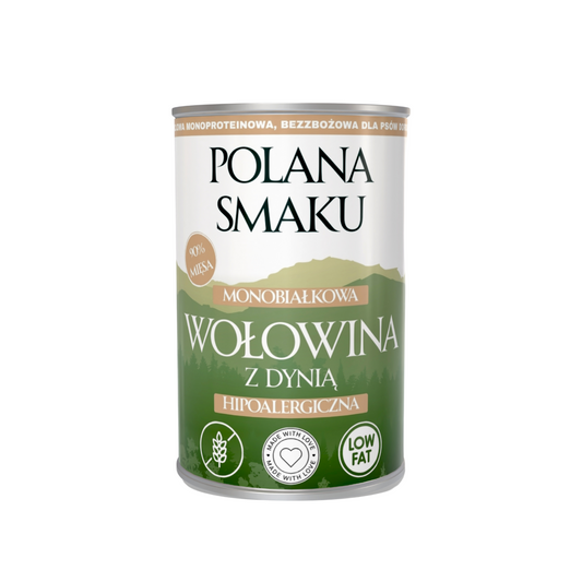 POLANA SMAKU MOKRA KARMA PIES WOŁOWINA Z DYNIĄ 400G