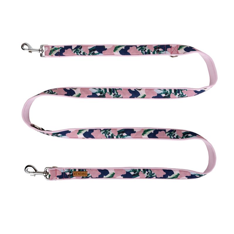 KENDOG SMYCZ PRZEPINANA RÓŻOWE MORO 200CM 3CM