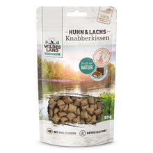 WILDES LAND CAT KNABBERKISSEN HUHN LACHS PRZYSMAKI DLA KOTA 50G