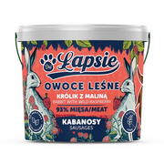 ŁAPSIE OWOCE LASU KABANOSY KRÓLIK Z MALINĄ 160G