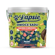 ŁAPSIE PASKI OWOCE SADU KACZKA Z GRUSZKĄ 1 SZTUKA