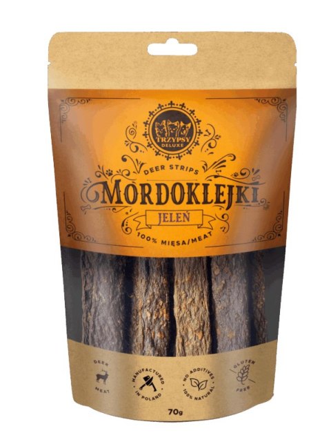 TRZYPSY Mordoklejki z jelenia dla psa 70g TRZYPSY Mordoklejki z jelenia dla psa 70g