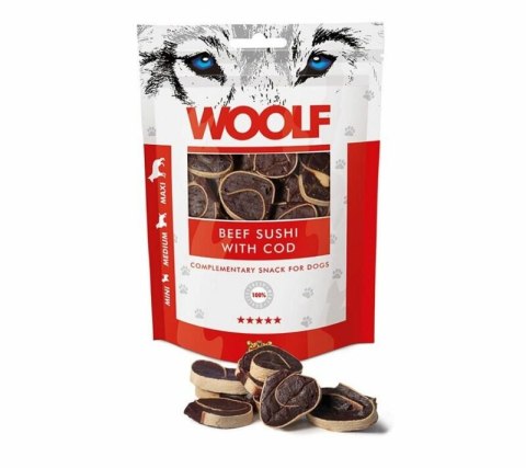 WOOLF BEEF SUSHI WITH COD przysmaki dla psa 100g WOOLF BEEF SUSHI WITH COD przysmaki dla psa 100g