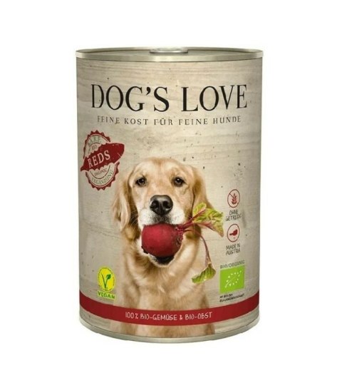 DOG'S LOVE BIO REDS - ekologiczna warzywno-owocowa karma dla psów (400g) DOG'S LOVE BIO REDS - ekologiczna warzywno-owocowa karma dla psów (400g)