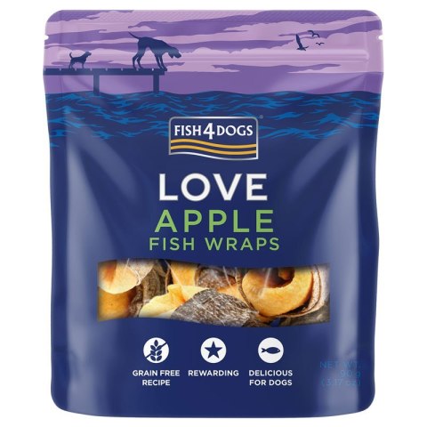 FISH4DOGS Apple Fish Wraps - przysmaki dla psa 90g FISH4DOGS Apple Fish Wraps - przysmaki dla psa 90g