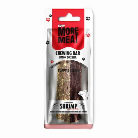 BUBA- MORE MEAT Baton z dodatkiem krewetki, owocu dzikiej róży i witamin 12cm BUBA- MORE MEAT Baton z dodatkiem krewetki, owocu dzikiej róży i witamin 12cm